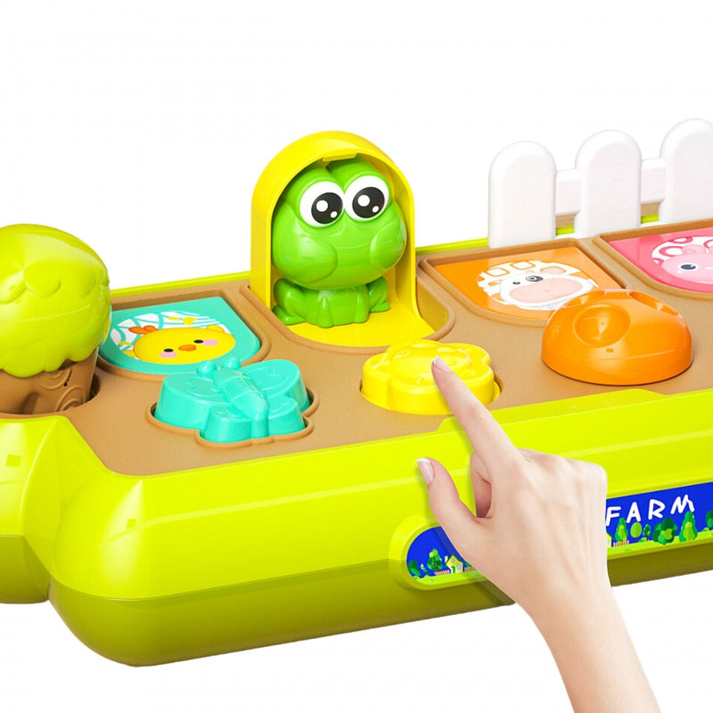 WOOPIE BABY Educatief Speelgoed Pop-up Dieren Gelukkige Boerderij