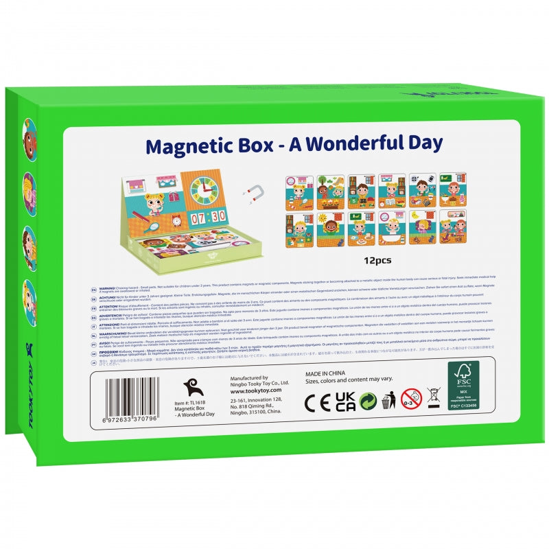 TOOKY TOY Puzzle Drewniane Pudełko Magnetyczne