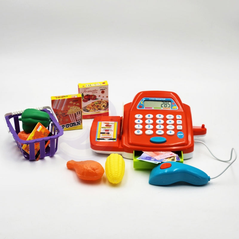 WOOPIE Speelgoed Kassa met Rekenmachine en Accessoires