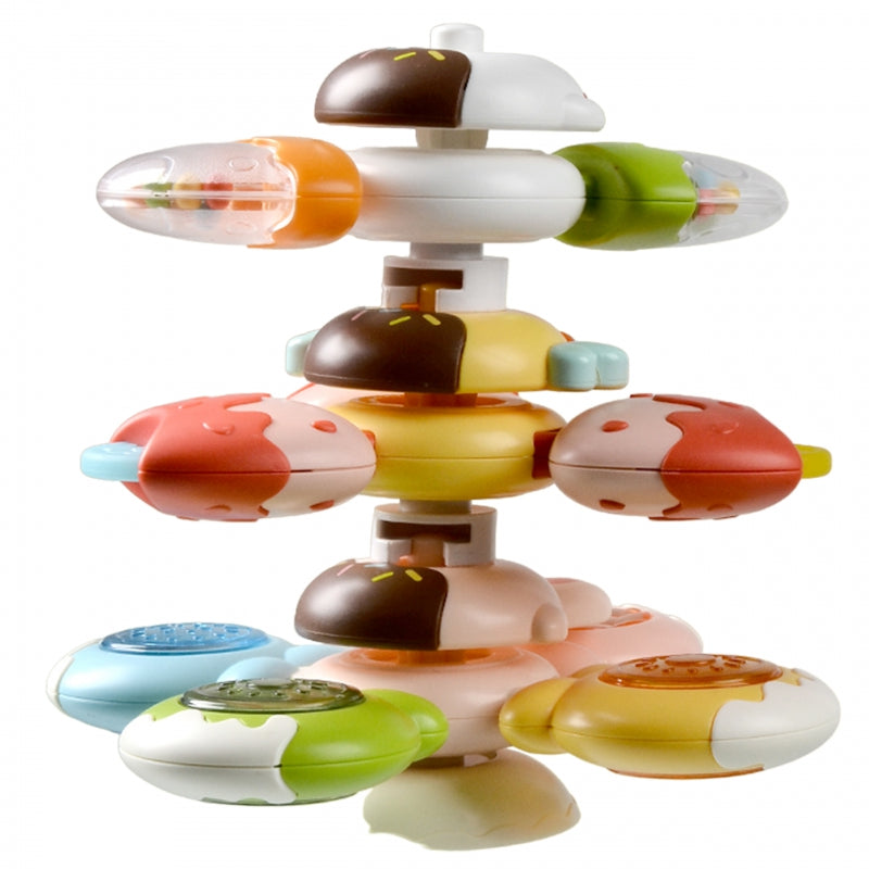 WOOPIE BABY Fidget Spinner Sensorisch set van een  Bij, Kippetje en Konijn - 3 Stuks