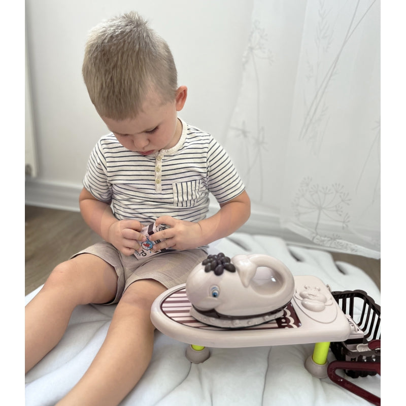 WOOPIE 2-in-1 Speelgoed Strijkset – Strijkplank en Strijkijzer met Muziek, 7 stuks
