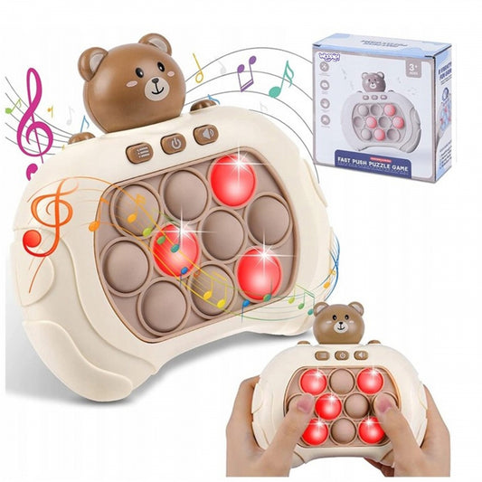 WOOPIE Interactief Pop It spel - Antistress -  Spel Hand, oog en Coördinatie - Beer