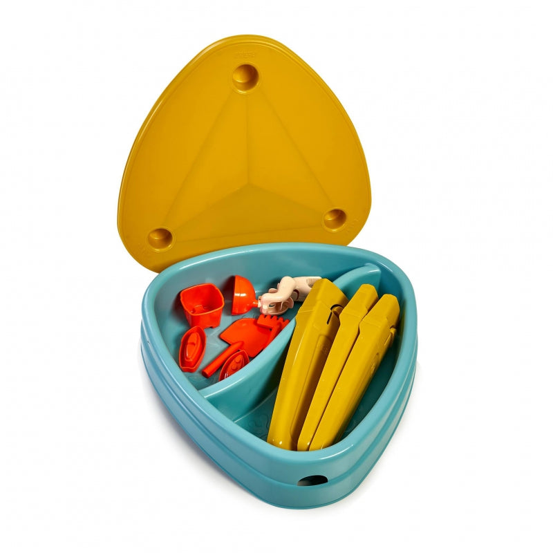 FEBER CASUAL Zand- en Watertafel met Deksel - 4in1 Zandbak - Bureau - Picknicktafel Set