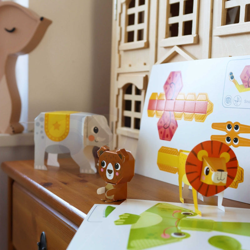WOOPIE ART&FUN Origami set - Knutsel 3D dieren - 10 Dieren