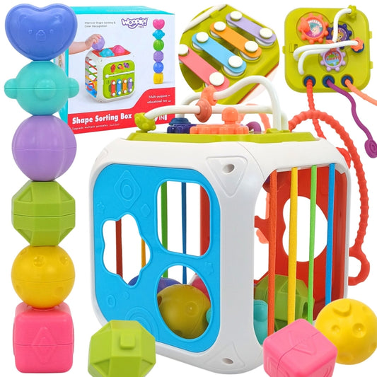 Woopie sensorische educatieve activiteitenkubus voor Baby's