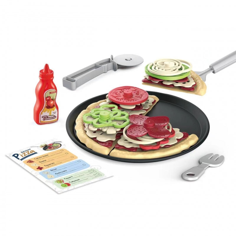 WOOPIE Speelgoed Snijpizza XL Set – Pizzeria Speelset 30 stuks, Speelgoed eten