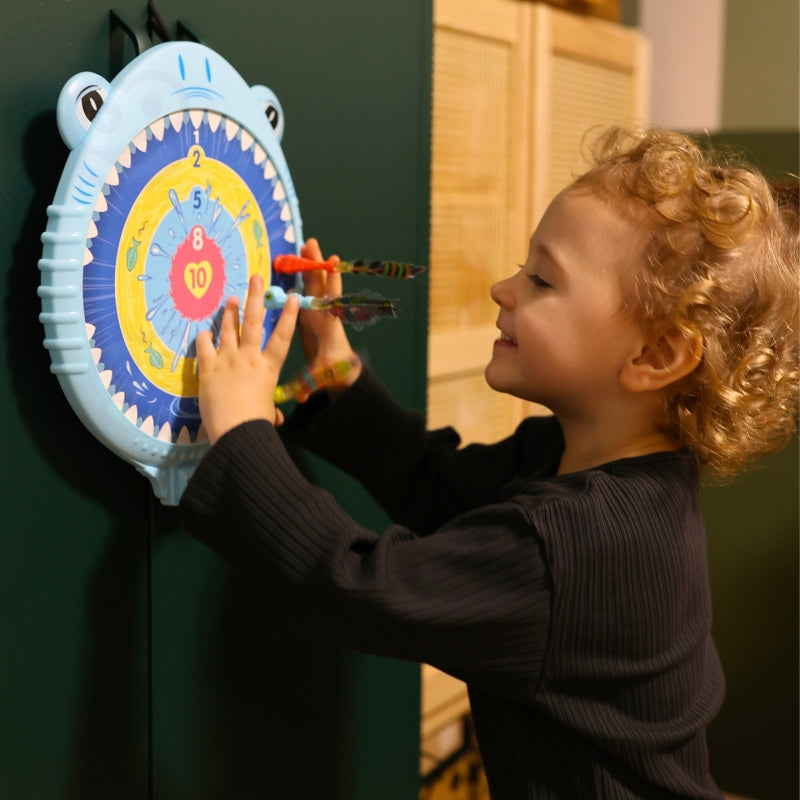 WOOPIE Speelgoed Dartbord vrolijke haai voor kinderen