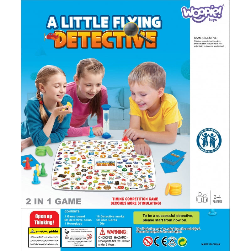 WOOPIE Kleine Detective + Mens Erger Je Niet Bordspel