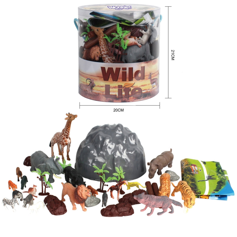 WOOPIE speelgoed Safari Dierenfiguren 34 stuks