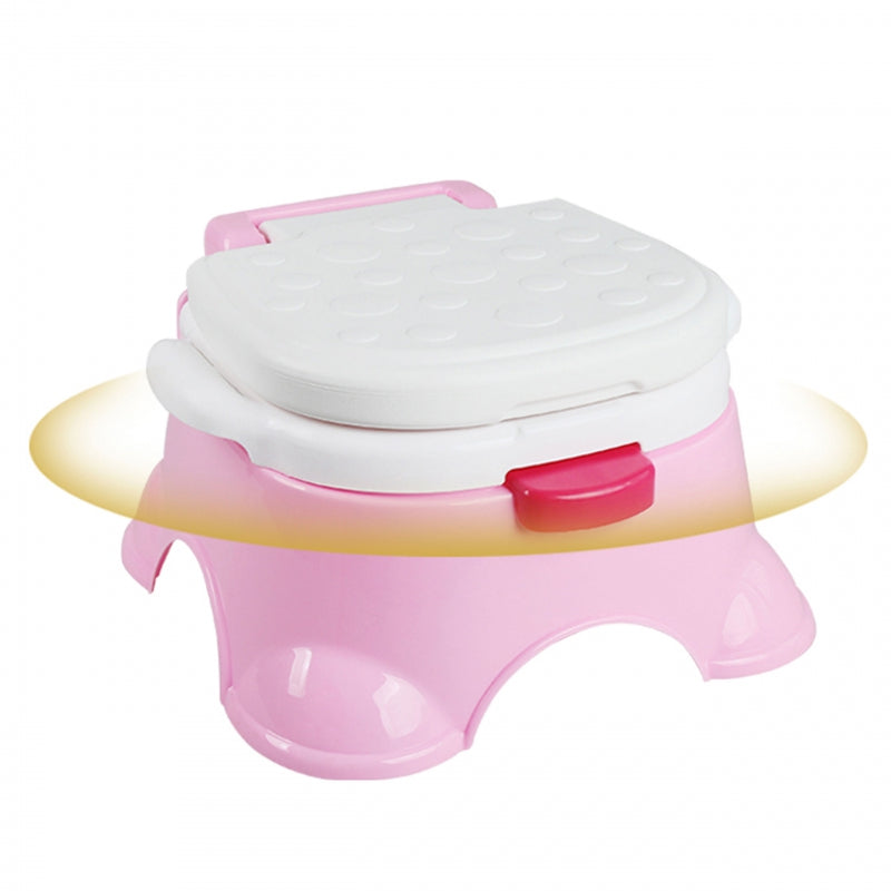 WOOPIE Eerste Potje voor Kinderen met Muziek, Potje, Stoel en Trapje in Eén, Roze