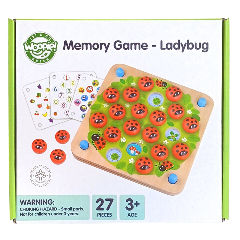 WOOPIE Houten Lieveheersbeestje Memory Spel