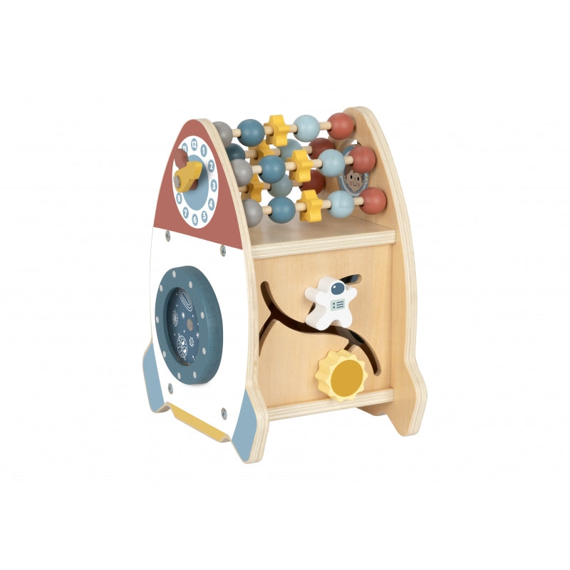 TOOKY TOY Ruimteraket Activiteitensorteerder Houten Doolhof
