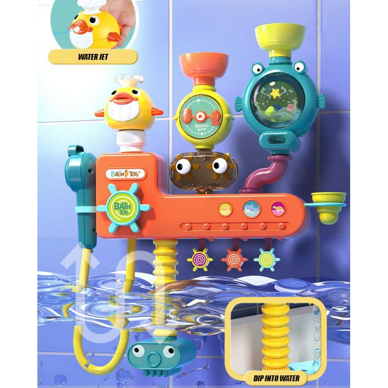 WOOPIE BABY Bad Speelgoed  met Kraan, Douchesproeier, Fontein  & Eend