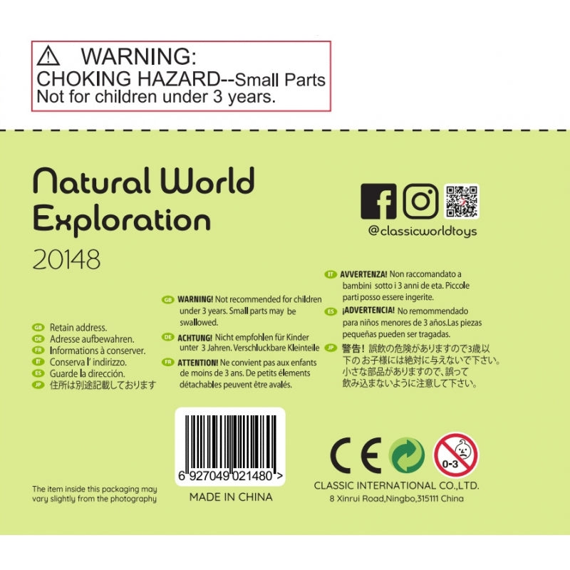 CLASSIC WORLD Microscoop 2-in-1 vergrootglas voor kinderen die de natuurlijke wereld verkennen