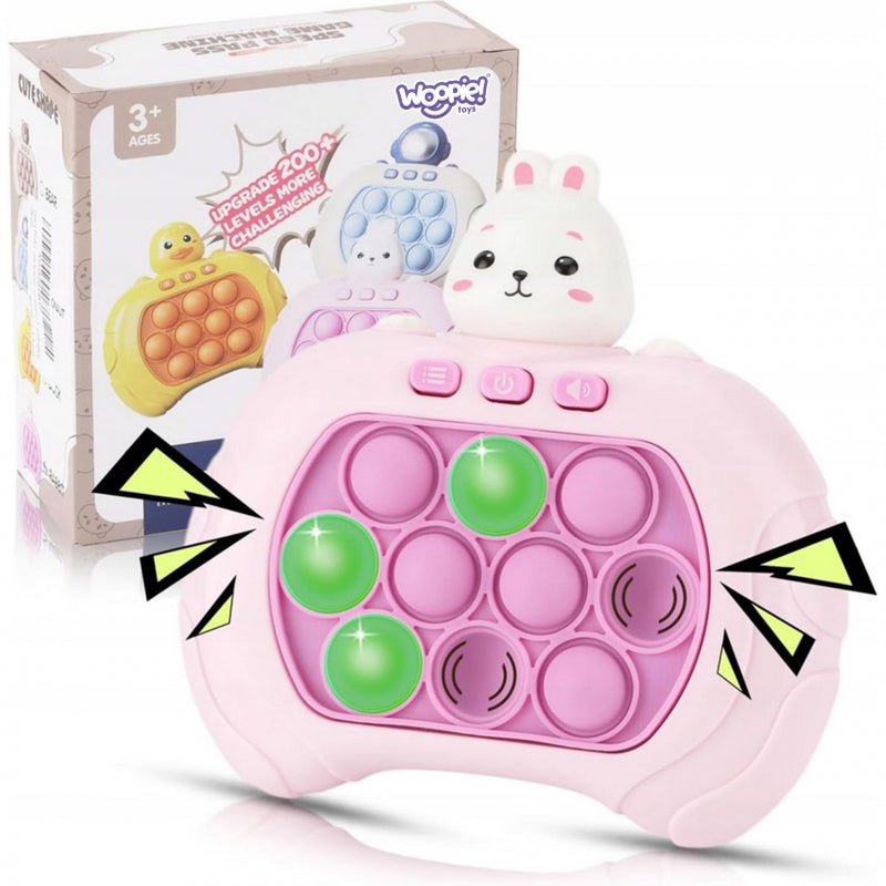 WOOPIE Fidget Spel POP IT roze Konijn, Antistress