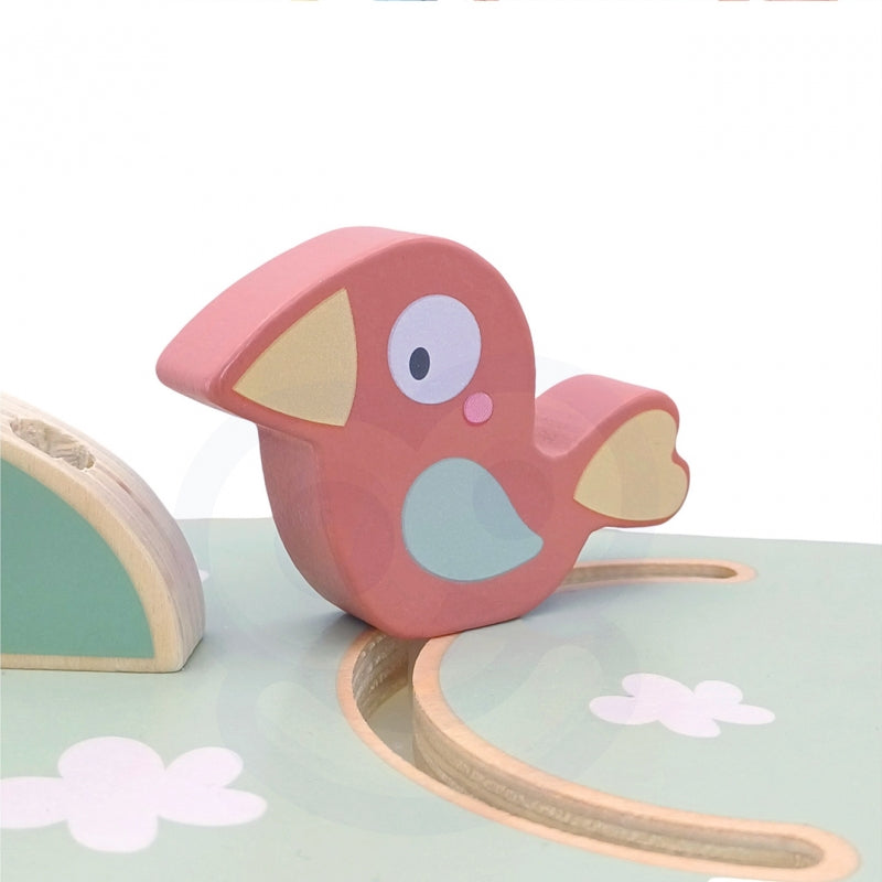 WOOPIE GREEN 4-in-1 Kogelbaan, Activiteitenboom - Montessori speelgoed - FSC gercertificeerd