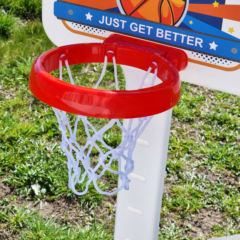 WOOPIE Speelgoed Basketbal Set, Verstelbaar van 99 tot 125 cm inclusief Bal en Pomp