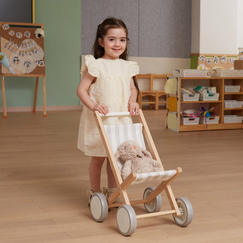 VIGA Houten Poppenwagen - Poppen tot 38CM