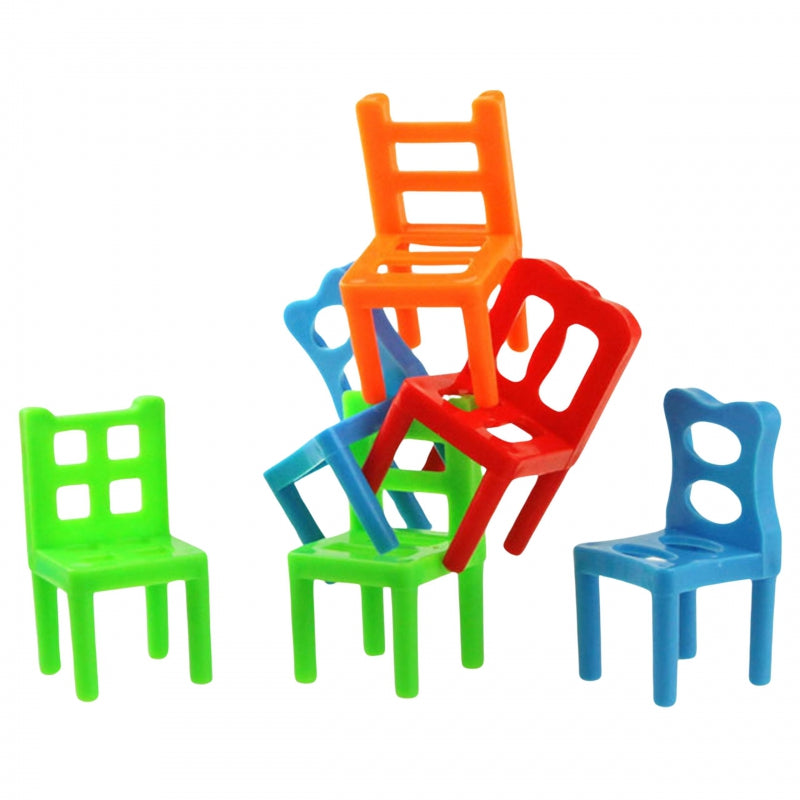 WOOPIE Behendigheidsspel Balancerende Stoelen Stapelspel 3+