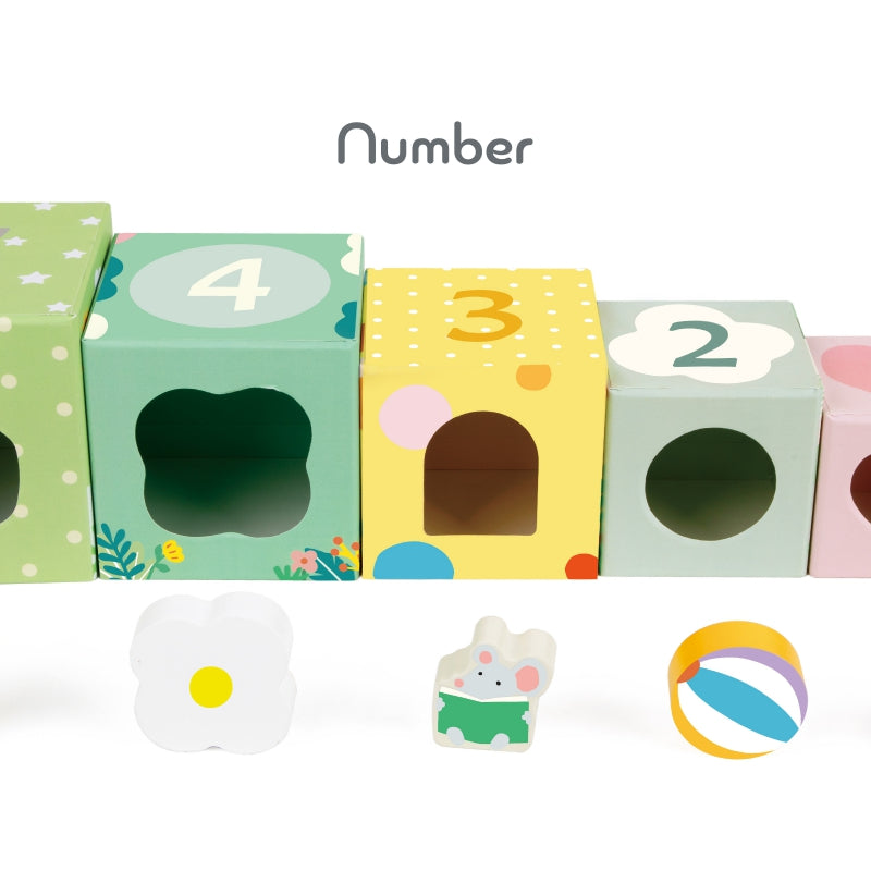 CLASSIC WORLD Bos-thema Kubusset , Puzzel Dieren, 10 stuks, voor Peuters en Baby's