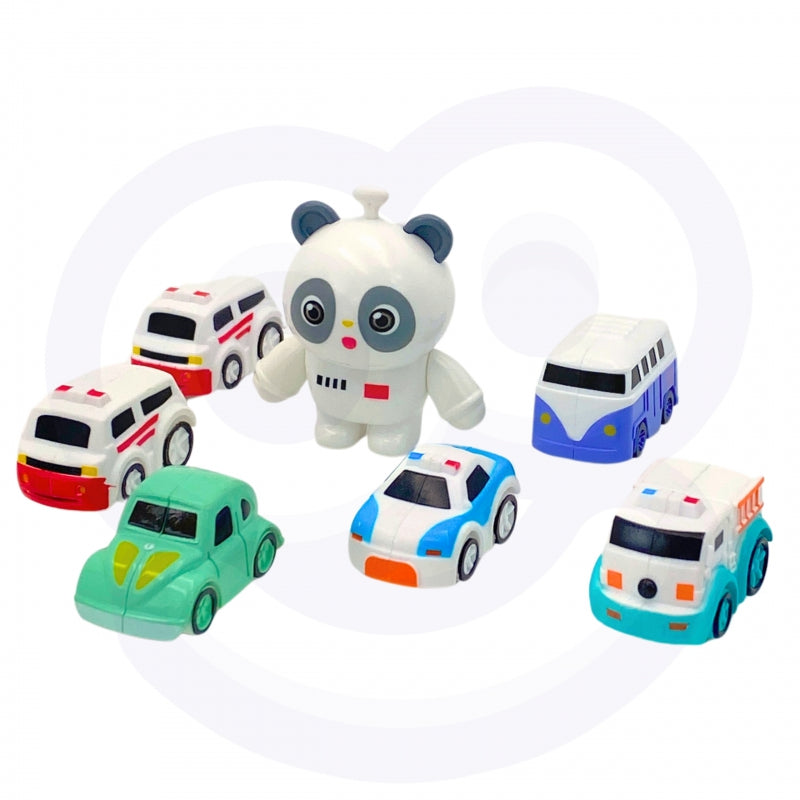 WOOPIE Interactieve Auto speelbaan, racebaan "Panda’s Ruimteavontuur"