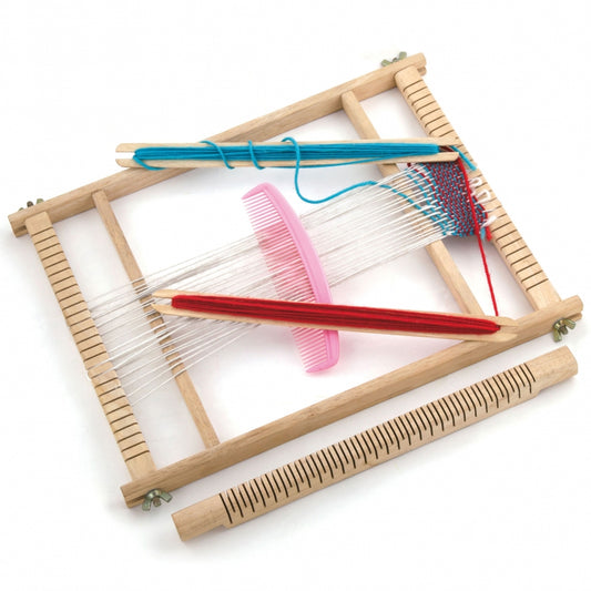 VIGA Houten Weefraam – Weefwerkplaats – Montessori Weefset