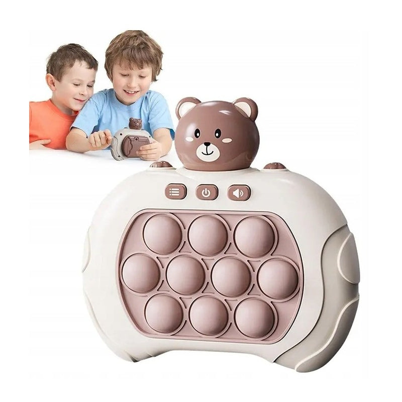 WOOPIE Interactief Pop It spel - Antistress -  Spel Hand, oog en Coördinatie - Beer