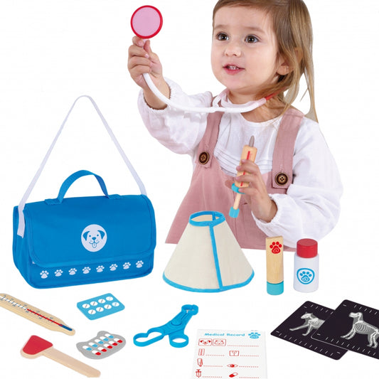 TOOKY TOY Dierenarts Set – Dokterskoffertje 17-delig