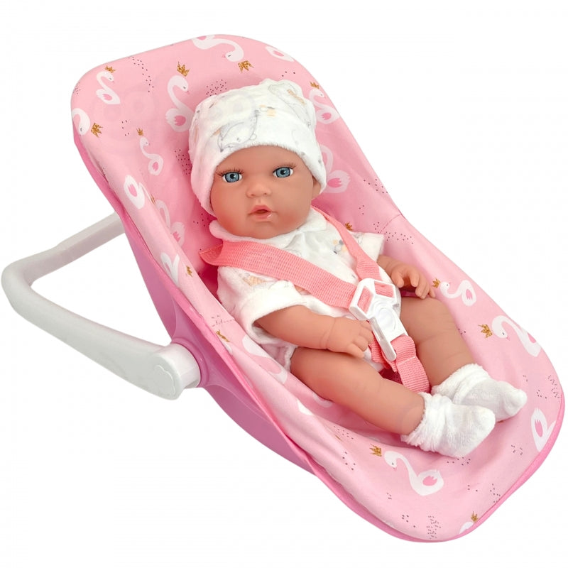 WOOPIE Baby pop set 30,5 cm + Roze Draagzak