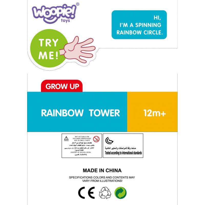 WOOPIE BABY Educatieve Piramide Draaiende Toren - Baby speelgoed