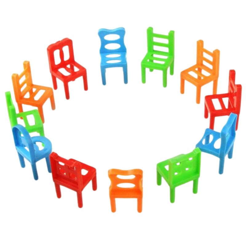 WOOPIE Behendigheidsspel Balancerende Stoelen Stapelspel 3+