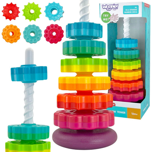WOOPIE BABY Educatieve Piramide Draaiende Toren - Baby speelgoed