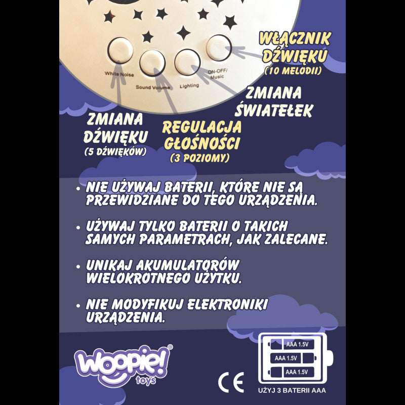 WOOPIE BABY Knuffel Beer met Slaaphelper en Projector