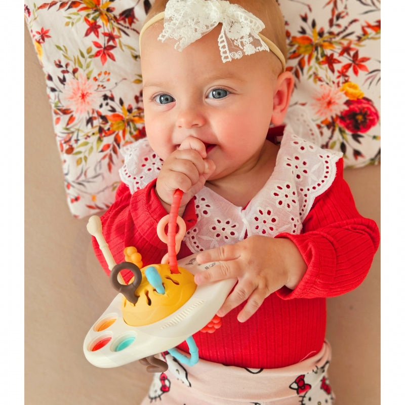 WOOPIE BABY Bijtring, Rammelaar & Multifunctioneel UFO voor baby's