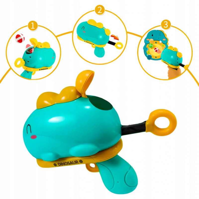 WOOPIE Dartspel met thema Dinosaurussen inclusief Pistool, Klittenband Ballen, Doel en Puntenscore