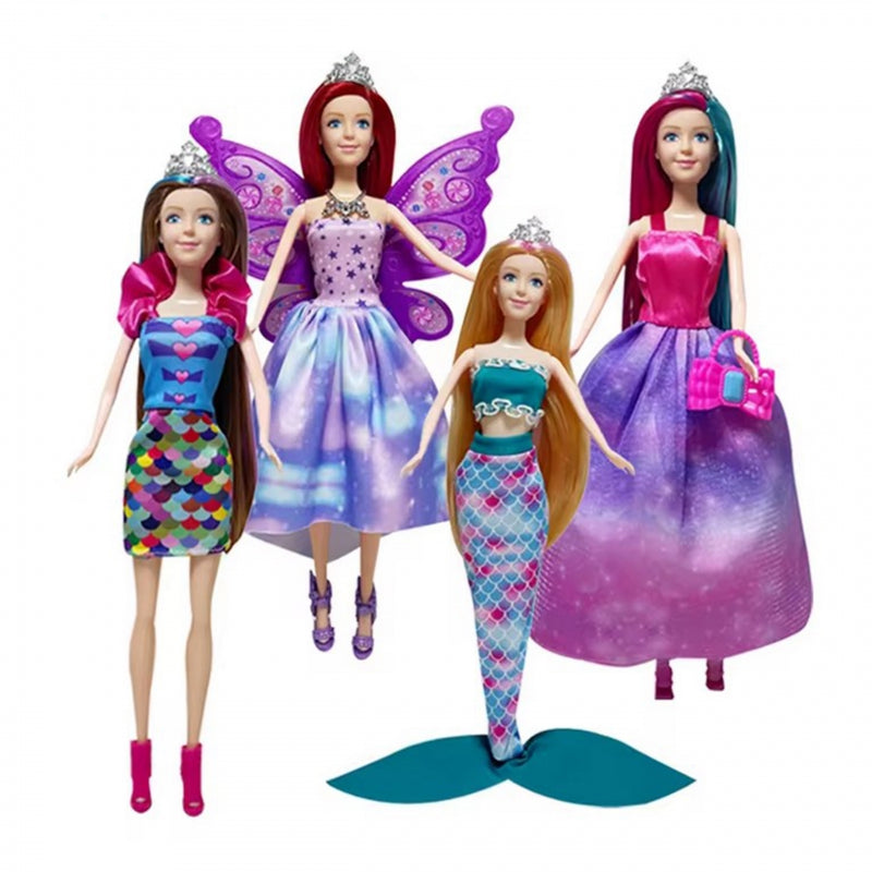 WOOPIE SpeelgoedSet van 4 Magische Prinsessen inclusief Accessoires
