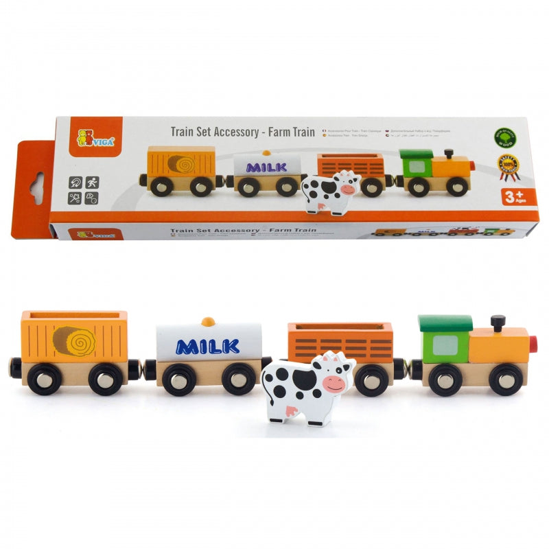 VIGA landbouwtrein + accessoires voor de trein