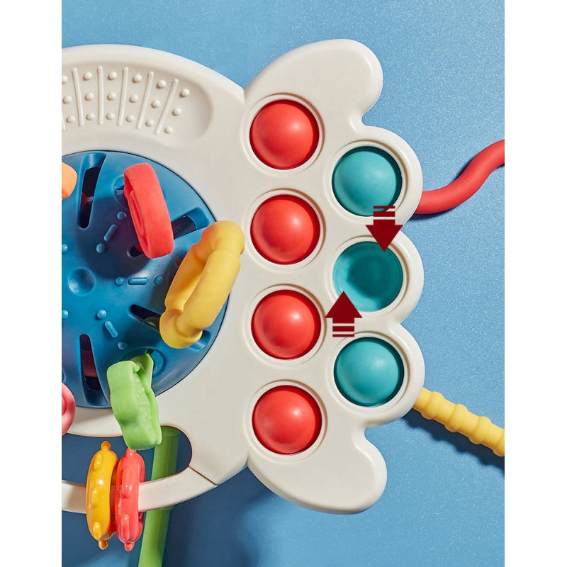 WOOPIE BABY Bijtring en Sensorisch Speelgoed - Multifunctionele Bijtring 0+ - Montessori speelgoed