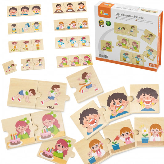 VIGA Houten Memorie Puzzel