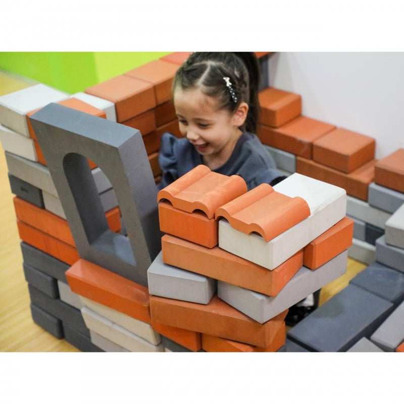 CLASSIC WORLD EDU Mega Klocki Konstrukcyjne z Miękkiej Pianki EVA –  Dach do Budowania