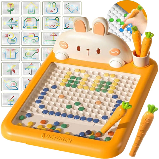 WOOPIE Magnetisch Tekentablet MagPad met  Konijn en Wortel - Montessori speelgoed