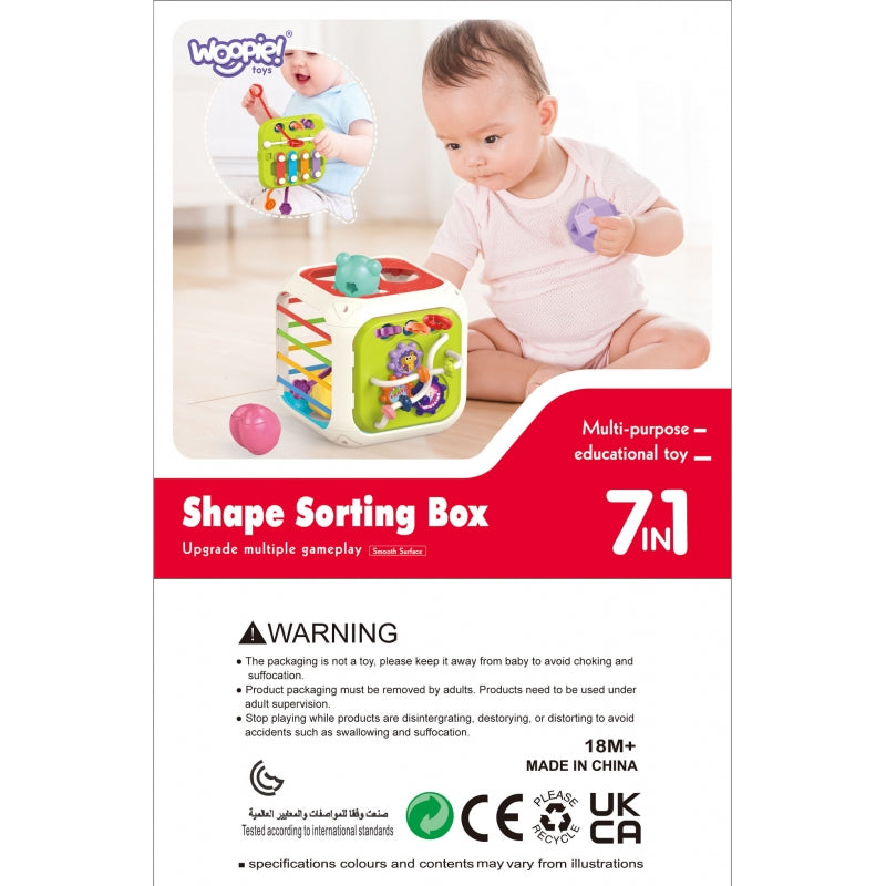 Woopie sensorische educatieve activiteitenkubus voor Baby's