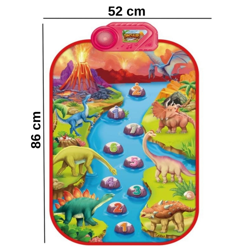 WOOPIE Grote speelgoed Muziekmat Piano XL, Interactieve Dinosaurussen