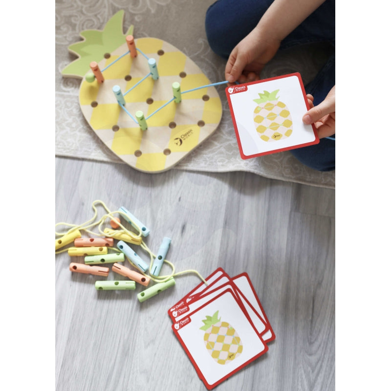 CLASSIC WORLD Houten Ananas pennen - 21 stuks