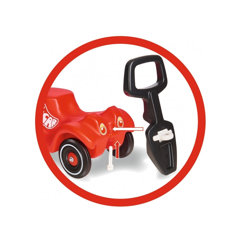 BIG Handvat en Rugsteun voor Bobby Car Loopwagen zwart