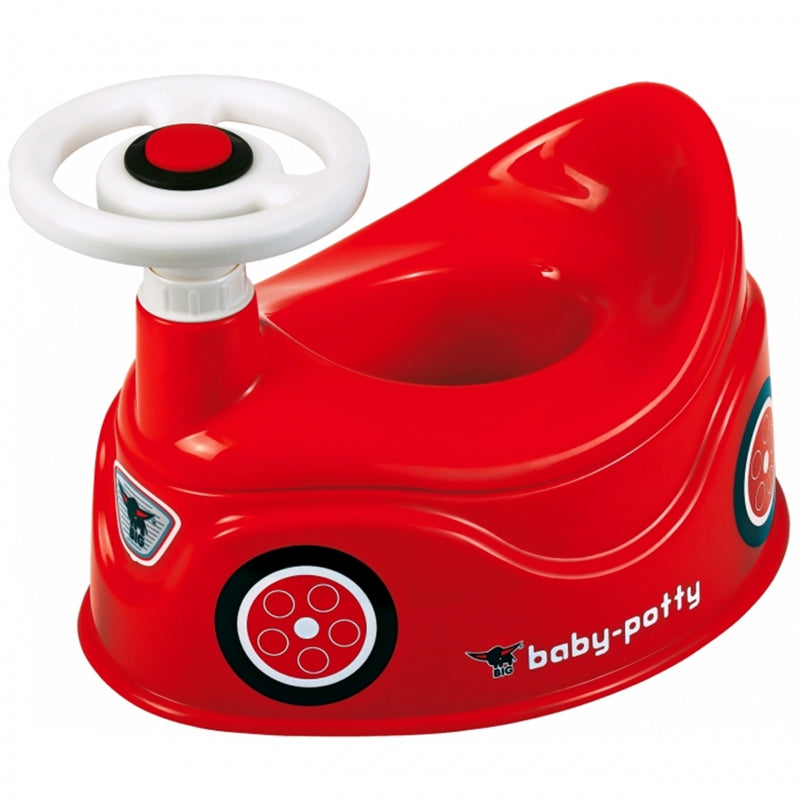BIG Baby plaspotje loopwagen - Zindelijkheidstraining - New Bobby Car Auto met Stuur - Rood