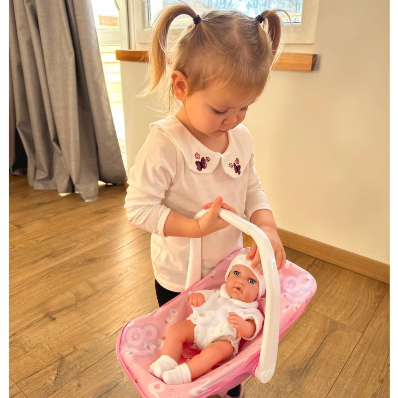 WOOPIE Baby pop set 30,5 cm + Roze Draagzak