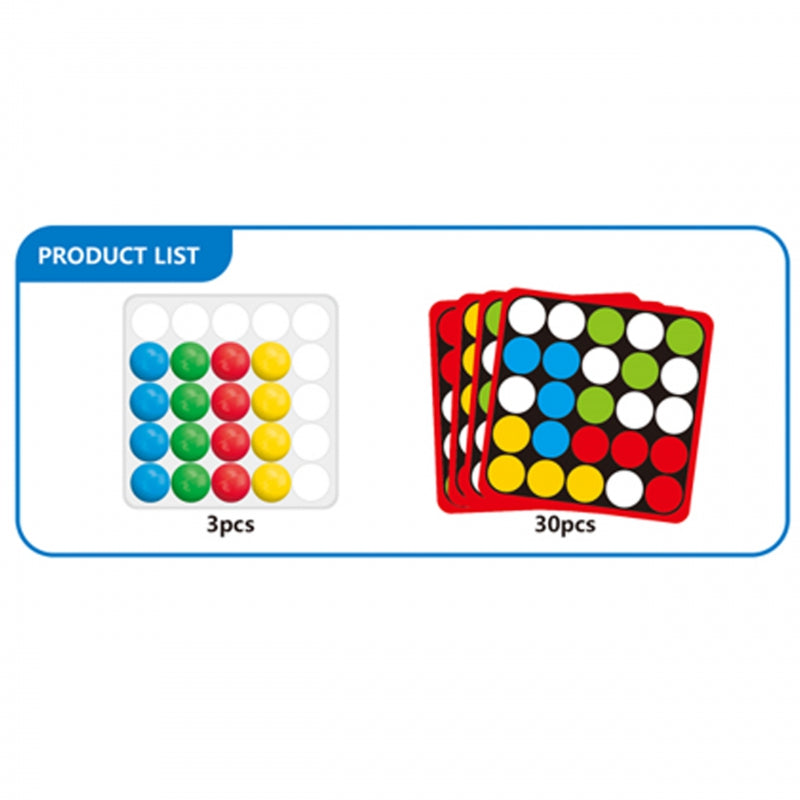 WOOPIE Snelle Vingertjes spel, Match de kleuren van de kaartjes Behendigheidsspel