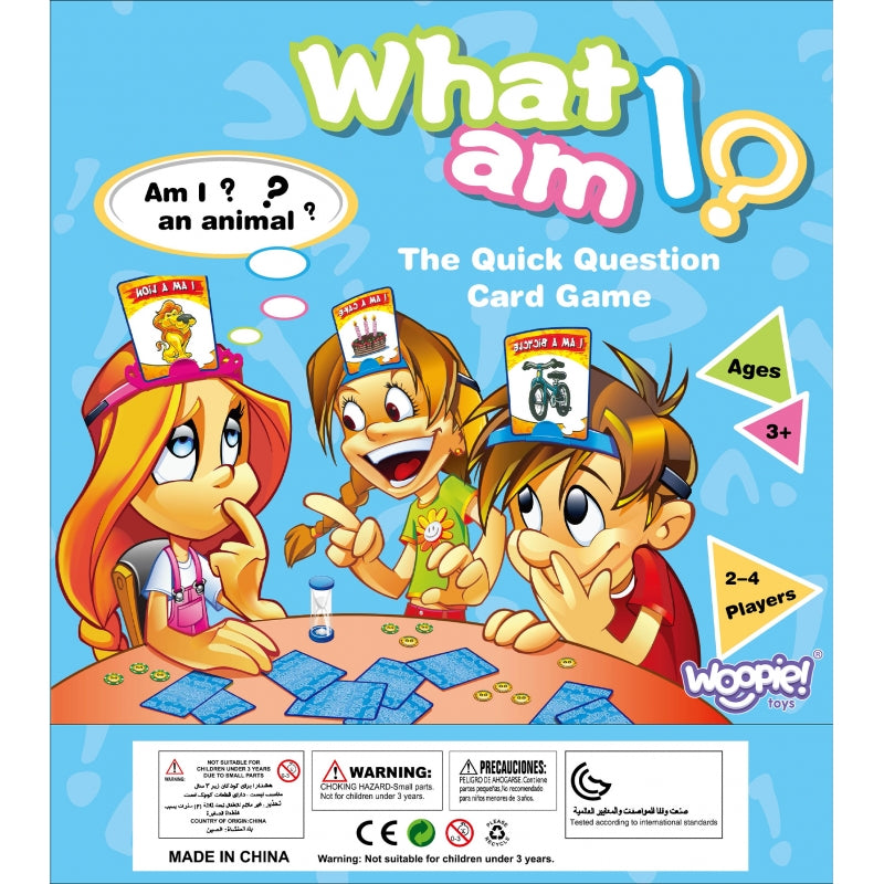 WOOPIE Wie ben ik - Raad het product, item, dier en meer (Engelstalig)