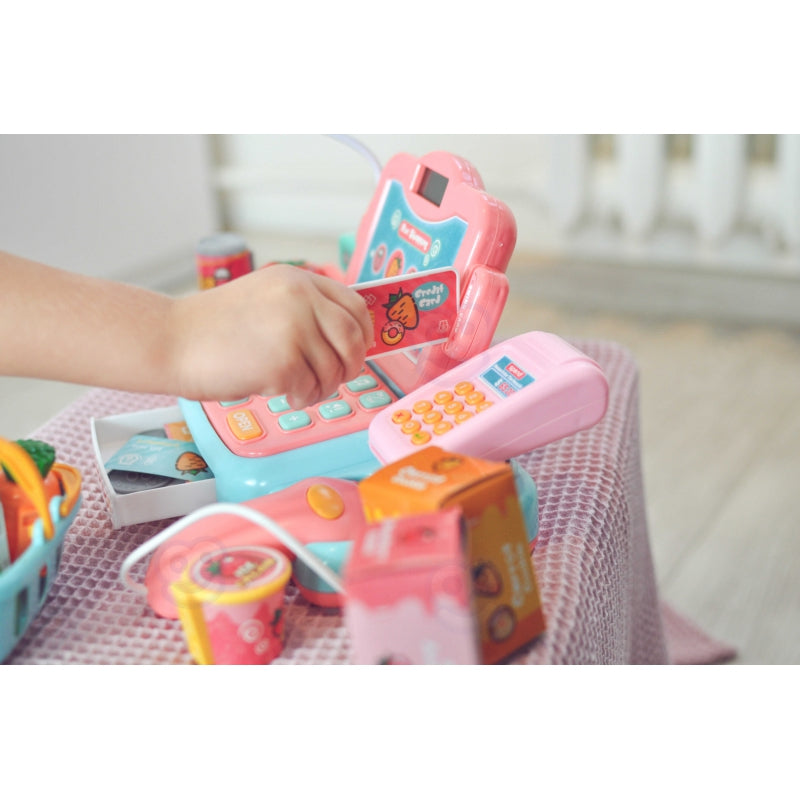 WOOPIE Speelgoedkassa voor Kinderen Incl. Scanner, Weegschaal, Microfoon en 24 Accessoires